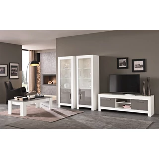 LM Modena Day living room - steel grey-white