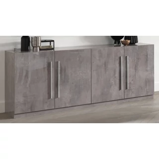 LM Greta Day 4-doors buffet chest of drawers - grey marble