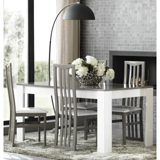 LM Modena Day Dining table 190x90 cm - steel grey-white