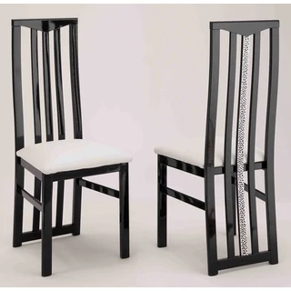 LM Roma Cromo Day Chair - black-white