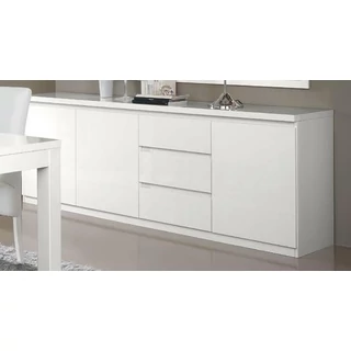 LM Roma Day 3-doors fiókos buffet chest of drawers - white