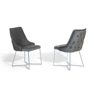 LM Sophia Velvet Chair - grey