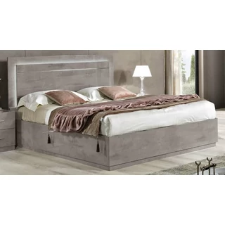 LM Star Double bedstead - 160 cm, grey marble