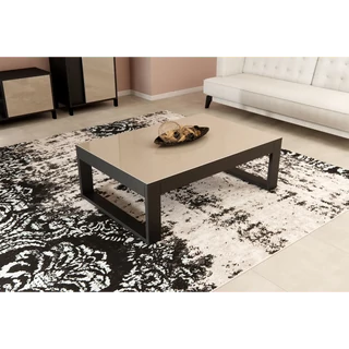 Bézs-sötétbarna dohányzóasztal – LM Venus Day