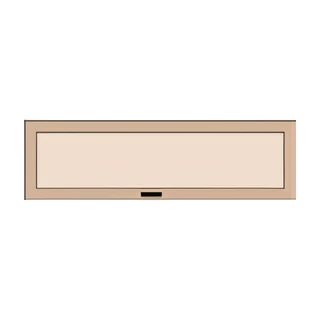 Ajtó fapanellel, 125,5x38,7 cm – Morello 3198.L