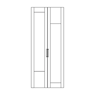 Ajtó gardróbszobához (balra vagy jobbra nyíló), kőrisfából – Morello 4497