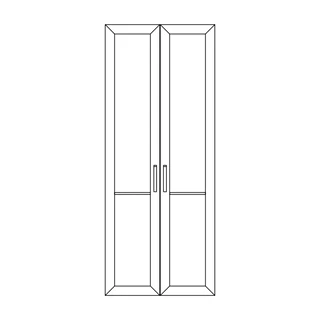 Ajtó gardróbszobához (balra vagy jobbra nyíló), kőrisfából – Morello 4500