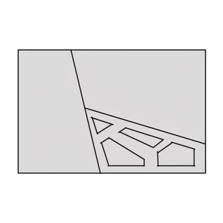 Ajtó geometrikus díszítéssel, 60 cm széles szekrényelemhez – Morello 3127.I