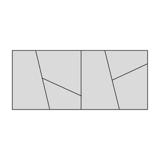 Ajtó geometrikus díszítéssel, 90 cm széles szekrényelemhez – Morello 3128.T
