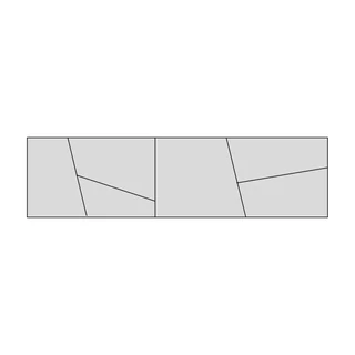 Ajtó geometrikus díszítéssel, 150 cm széles szekrényelemhez – Morello 3130.T