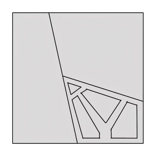 Ajtó geometrikus díszítéssel, polcos elemhez – Morello 3131.I