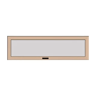 Ajtó üvegpanellel, 125,5x38,7 cm – Morello 3198.V