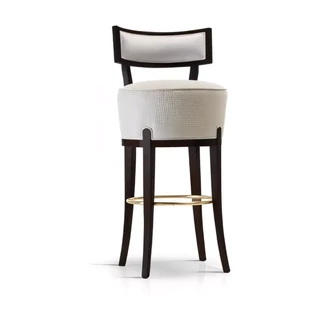 Bárszék sárgaréz lábtámasszal, kárpitozott – Morello Venezia 2506