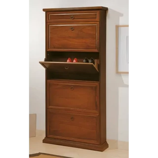 Cipősszekrény 4 lenyíló ajtóval, 1 fiókkal – Morello 3568