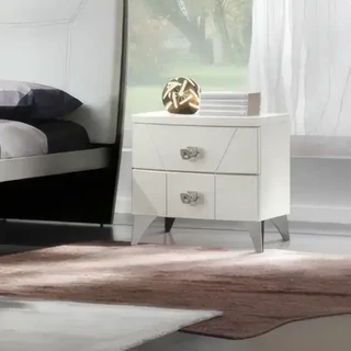 Éjjeliszekrény 2 fiókkal, króm lábakkal – Morello 4009