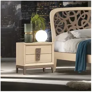 Éjjeliszekrény 2 fiókkal, ellipszises mintával – Morello 4021