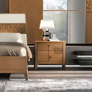 Éjjeliszekrény 2 fiókkal, áttört díszítéssel – Morello 4028