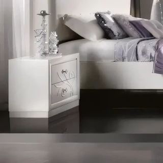 Éjjeliszekrény 2 fiókkal, domború (relief) díszítéssel – Morello 4058