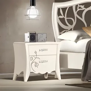 Éjjeliszekrény 2 fiókkal, díszítéssel – Morello 4124