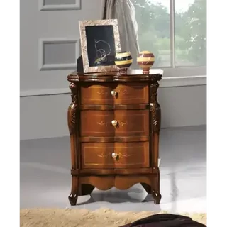 Éjjeliszekrény 3 fiókkal, intarziás – Morello 4328