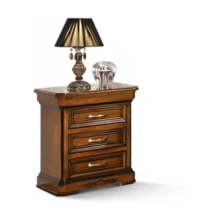 Éjjeliszekrény 3 fiókkal, faragott díszítéssel – Morello 4420