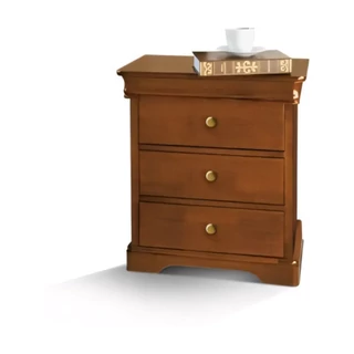 Éjjeliszekrény 3 fiókkal, titkos rekesszel, Lajos Fülöp stílusú – Morello Luigi Filippo 4426