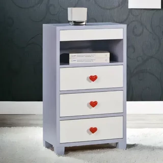 Éjjeliszekrény 4 fiókkal és polccal, felső fiók push-pull mechanizmussal – Morello 4441