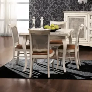 Szék kárpitozott ülőfelülettel, bécsi nádfonatos háttámlával – Morello Vanity 2090