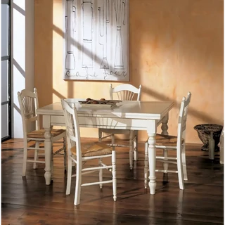 Étkezőasztal, bővíthető, vágódeszkával, sodrófával és fiókkal, 100x100 cm – Morello 2457