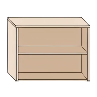 Fali szekrényelem 2 polccal, 100x82 cm – Morello 3205