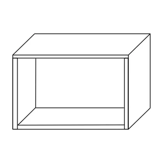 Fali szekrényelem, vízszintesen vagy függőlegesen szerelhető, 60 cm – Morello 3136