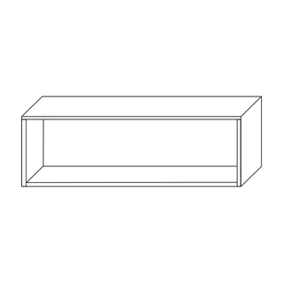 Fali szekrényelem, vízszintesen vagy függőlegesen szerelhető, 120 cm – Morello 3138