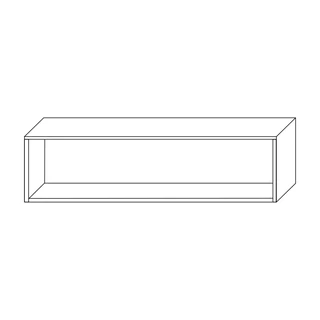Fali szekrényelem, vízszintesen vagy függőlegesen szerelhető, 150 cm – Morello 3139