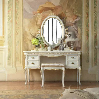 Fésülködő asztal szett tükörrel, ülőkével – Morello 3653