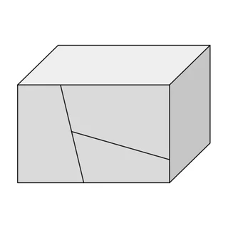 Fiók geometrikus díszítéssel, 60 cm széles, 42 cm mély – Morello 3132.BT