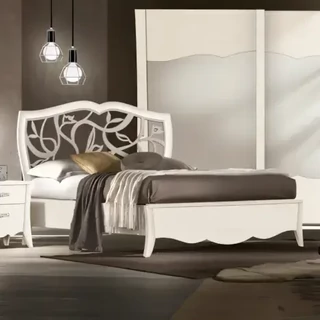 Franciaágy-keret áttört díszítésű fejvéggel, 160x195 cm – Morello 4125.A