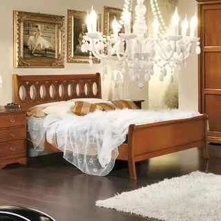 Franciaágy-keret áttört díszítésű fejvéggel – Morello 4269