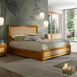 Franciaágy-keret fenyőfa fej- és lábvéggel – Morello 3958