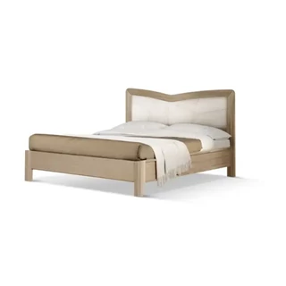 Franciaágy-keret kárpitozott fejvéggel, háromszöges mintával – Morello 3997