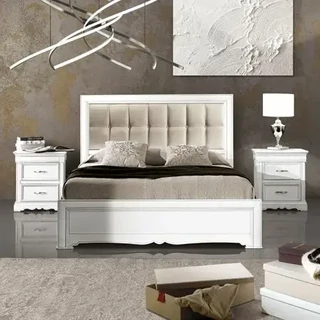 Franciaágy-keret kárpitozott fejvéggel – Morello 4180