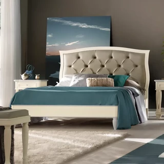 Franciaágy-keret kárpitozott fejvéggel – Morello 4218