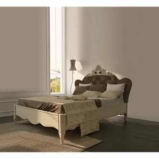 Franciaágy-keret kárpitozott fejvéggel – Morello 4583