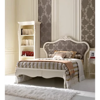 Franciaágy-keret kárpitozott fejvéggel – Morello 4591