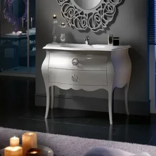 Fürdőszobaszekrény 2 fiókkal, mosdókagyló nélkül – Morello 4645