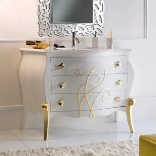 Fürdőszobaszekrény 3 fiókkal, mosdókagylóval – Morello 4632