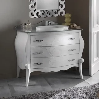 Fürdőszobaszekrény 3 fiókkal, mosdókagylóval – Morello 4635