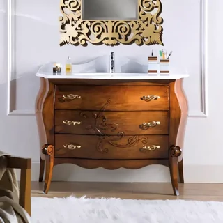 Fürdőszobaszekrény 3 fiókkal, mosdókagylóval – Morello 4638