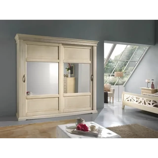 Gardróbszekrény, 2 tolóajtós, tükrös ajtókkal – Morello 4171