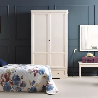 Gardróbszekrény, 2 ajtós, 1 fiókkal – Morello 4296