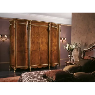 Gardróbszekrény, 4 ajtós, intarziás – Morello 4526